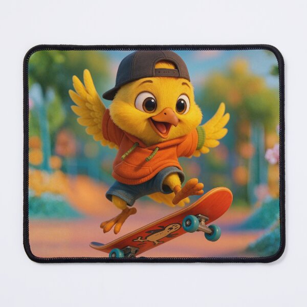 Item preview, Skater Orange Crowned Warbler designed and sold by Sillytoe.