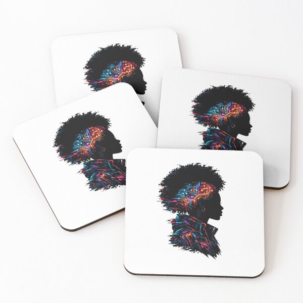 Item preview, Futuristic Afro Cyberpunk Head designed and sold by Saeed5353.