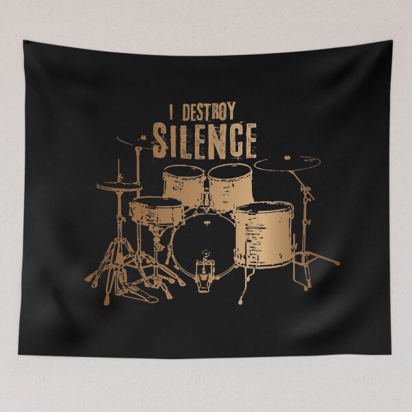 Item preview, Drum I Destroy Silence designed and sold by corbrand.