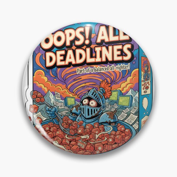 Item preview, Oops! All Deadlines Cereal Box Office Humor designed and sold by ND-Culture.
