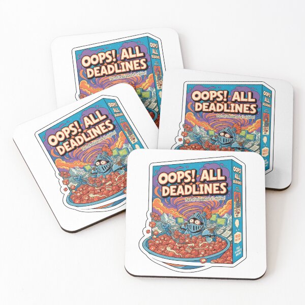 Item preview, Oops! All Deadlines Cereal Box Office Humor designed and sold by ND-Culture.