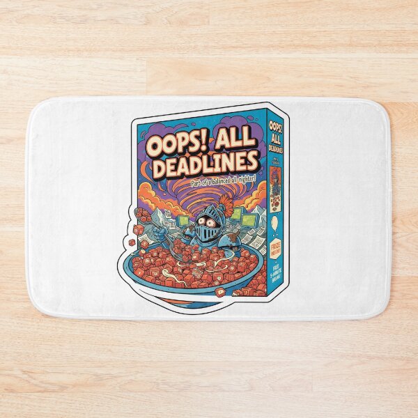 Item preview, Oops! All Deadlines Cereal Box Office Humor designed and sold by ND-Culture.