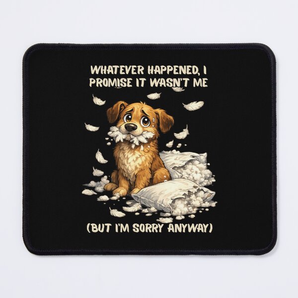 Item preview, Funny Guilty Golden Retriever Destroyed Pillow Meme designed and sold by DigitalMomy.