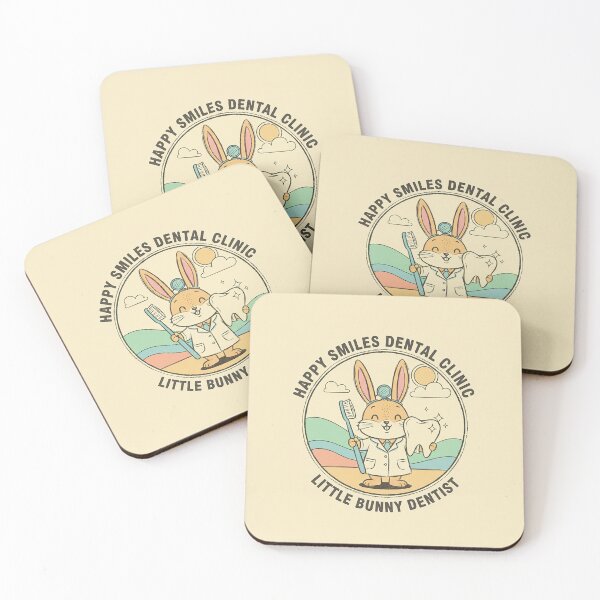 Item preview, Happy Little Bunny Dentist – Vintage 1960s Retro Animation Style designed and sold by VisualRotaStudio .