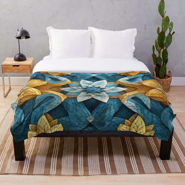 Item preview, Fractured Floral Mosaic: A Seamless Geometric Bloom designed and sold by Virtuals1.