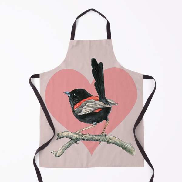 Item preview, Love Heart Fairy Wren designed and sold by Nadya Neklioudova.