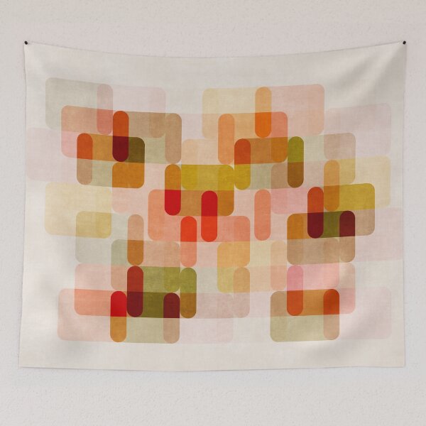 Item preview, Colorful Retro Overlapping Transparent Shapes 01 designed and sold by FAROSSTUDIO.