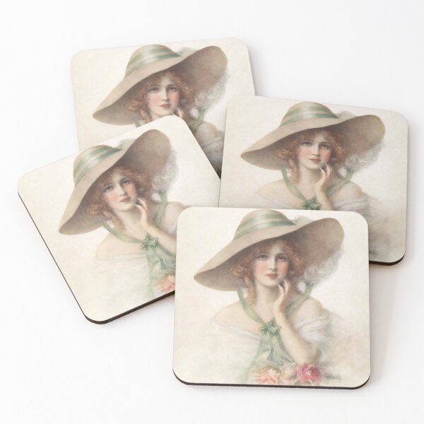 Item preview, Restored Vintage Edwardian Woman Portrait | Soft Romantic Antique Art | Cottagecore Aesthetic Wall Art designed and sold by MolliesBoutique.