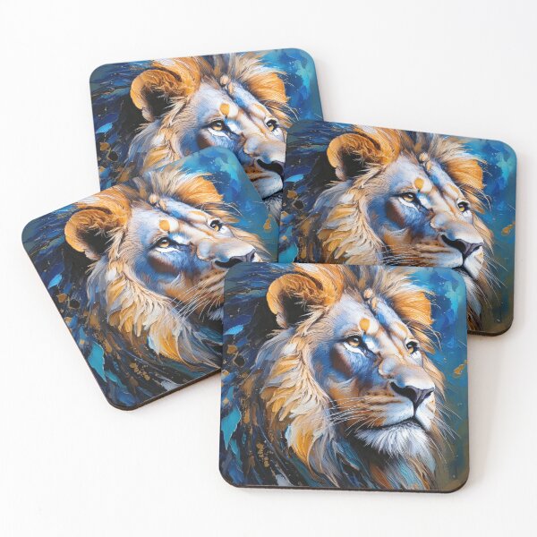 Item preview, Lion of the Blue Horizon designed and sold by jaderiverartwork.