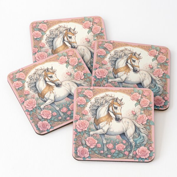 Item preview, Beautiful horse with wildflowers. designed and sold by Natalia-Vlad.