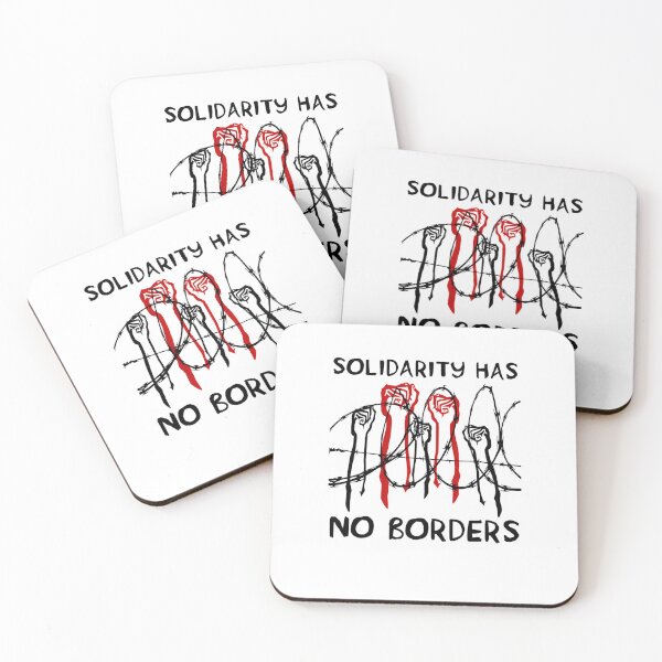 Item preview, Solidarity Has No Borders - Immigrant Refugee Abolish Ice  designed and sold by ElsaCardenas.