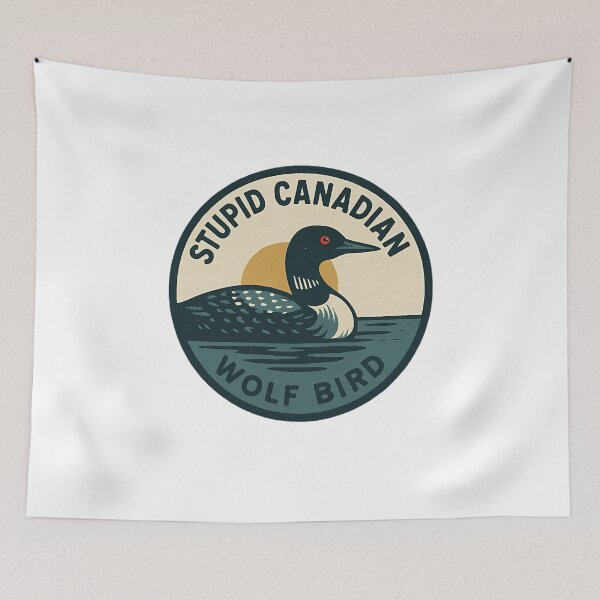 Item preview, Stupid Canadian Wolf Bird  designed and sold by ElsaCardenas.