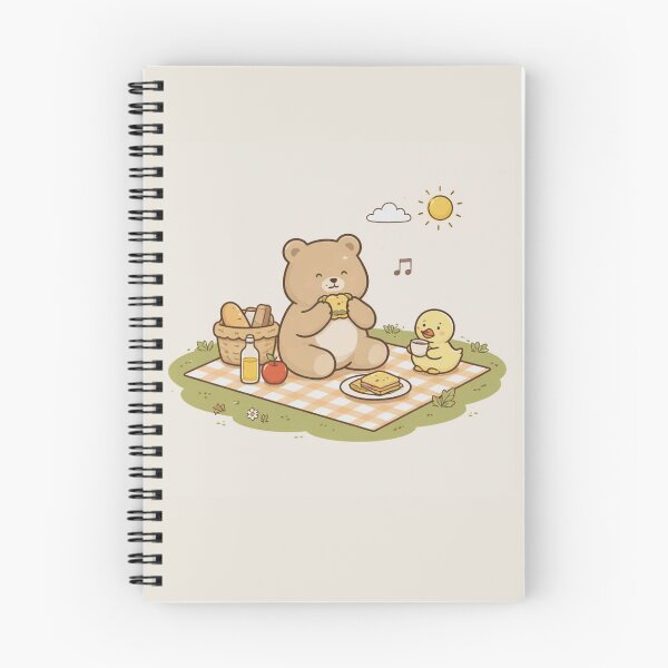 Item preview, Sunny Picnic with Bear & Duck designed and sold by Meow-Mug.