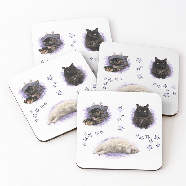 Item preview, Bestest kitties in purple  designed and sold by Myllady's Soundtrack and Stickers.