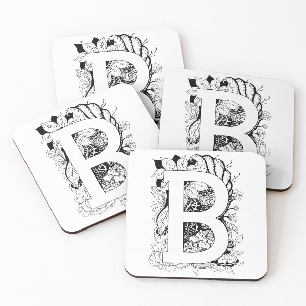 Item preview, Letter B Botanical design designed and sold by ZeborahGrace.