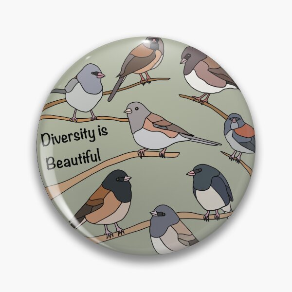 Item preview, Diversity is Beautiful - Dark-Eyed Juncos designed and sold by NoctisNocturn.