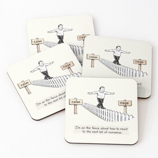 Item preview, On the Fence About How to React designed and sold by FoxBaine Designs.