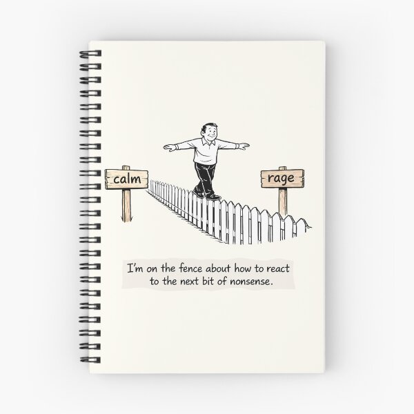 Item preview, On the Fence About How to React designed and sold by FoxBaine Designs.