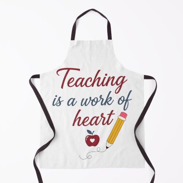 Item preview, Minimalist "Teaching is a Work of Heart" Educator Graphic designed and sold by VibranPalette.