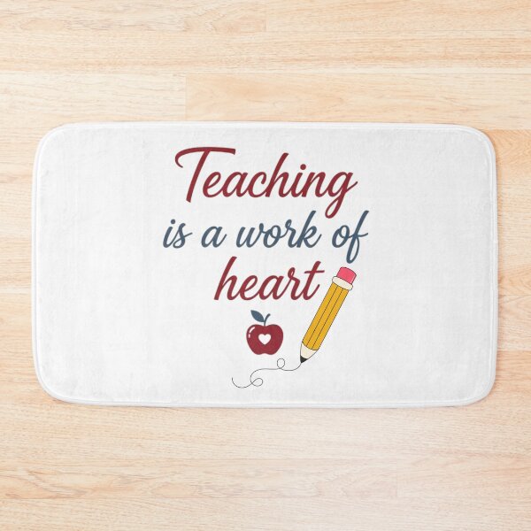 Item preview, Minimalist "Teaching is a Work of Heart" Educator Graphic designed and sold by VibranPalette.