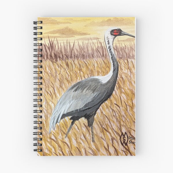 Item preview, White-naped crane in the marsh at sunrise designed and sold by Matt Starr Fine Art .