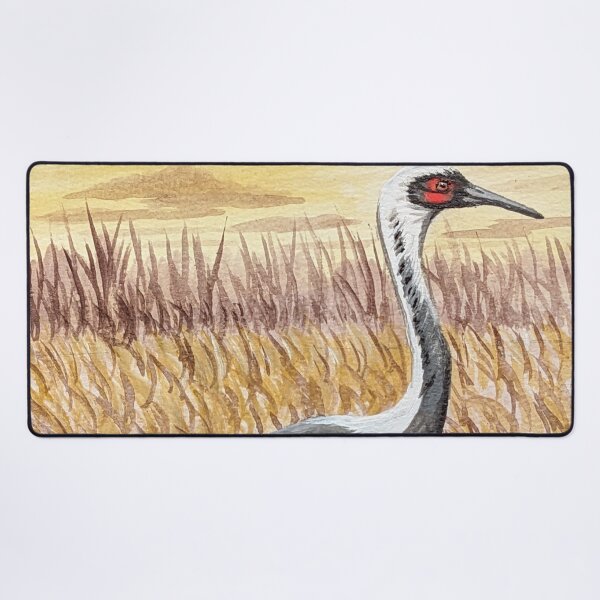 Item preview, White-naped crane in the marsh at sunrise designed and sold by Matt Starr Fine Art .