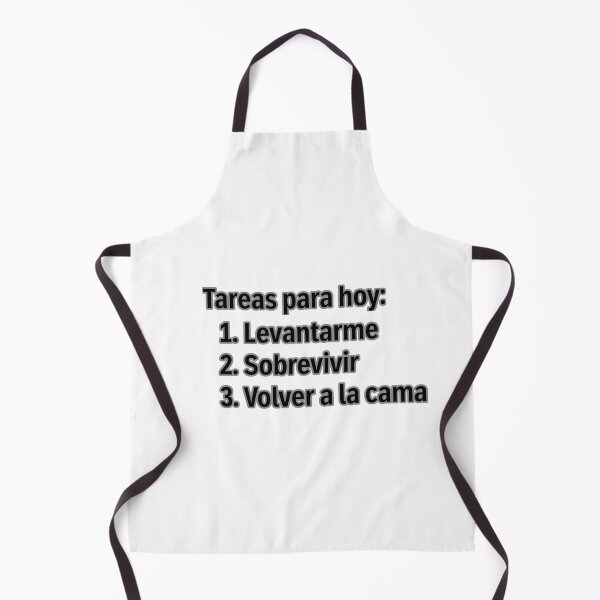 Item preview, "Tareas para hoy" - Spanish pessimistic quote designed and sold by Tecno-Art-Land.