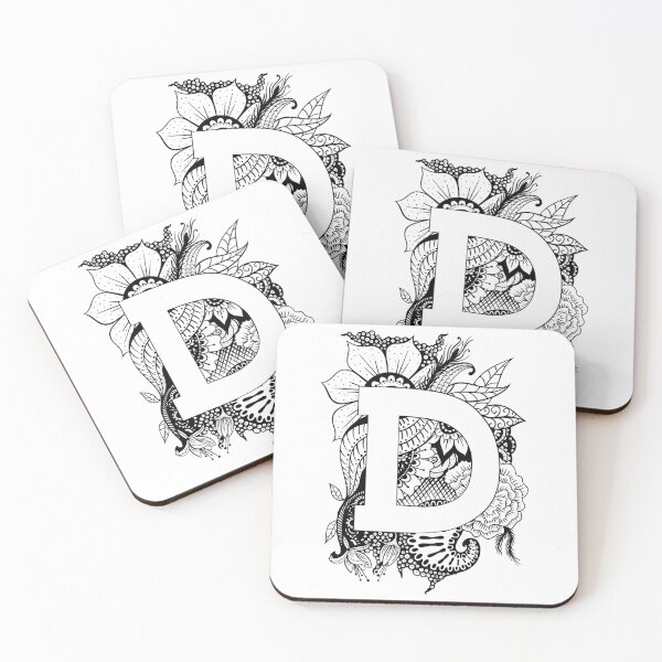 Item preview, Letter D Botanical design designed and sold by ZeborahGrace.