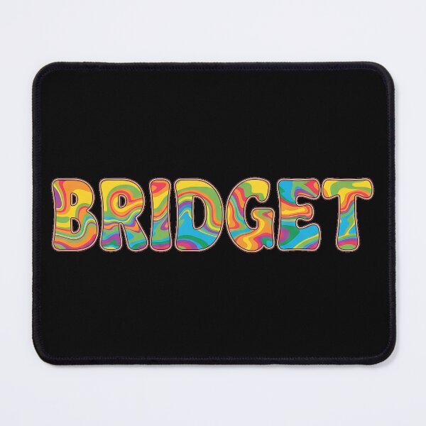 Item preview, ❤️ Bridget Personalized Name Wavy Retro Shirt, Coffee Mug, Sticker Gift designed and sold by HelixPedia.