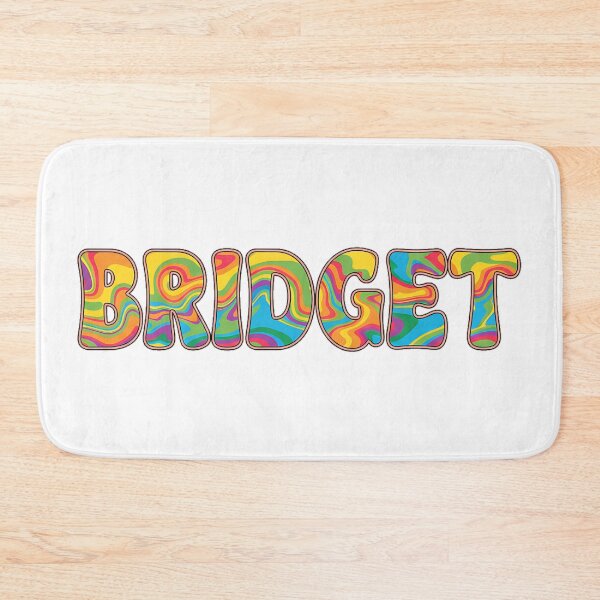 Item preview, ❤️ Bridget Personalized Name Wavy Retro Shirt, Coffee Mug, Sticker Gift designed and sold by HelixPedia.