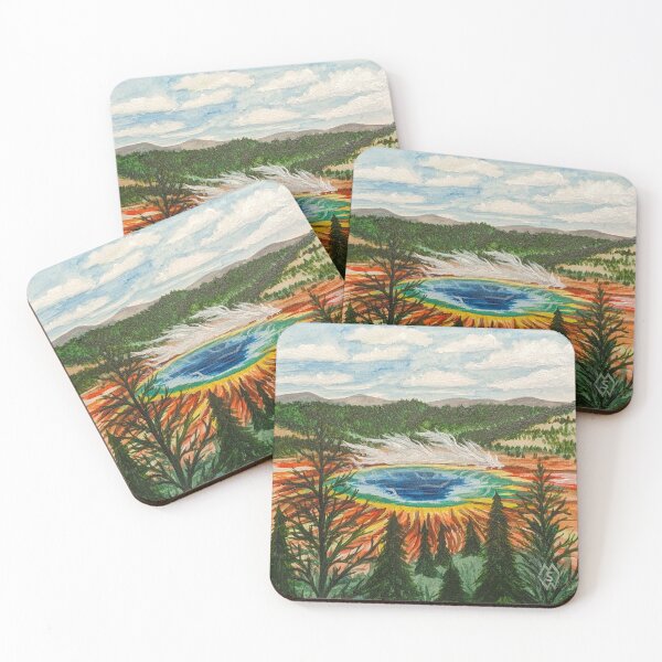 Item preview, Overlooking the Grand Prismatic Spring  designed and sold by Matt Starr Fine Art .