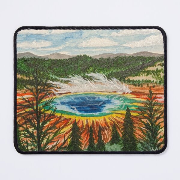 Item preview, Overlooking the Grand Prismatic Spring  designed and sold by Matt Starr Fine Art .