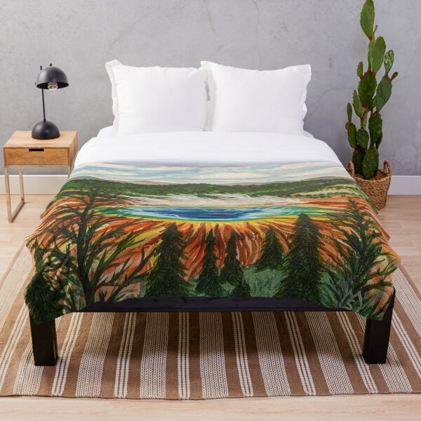 Item preview, Overlooking the Grand Prismatic Spring  designed and sold by Matt Starr Fine Art .