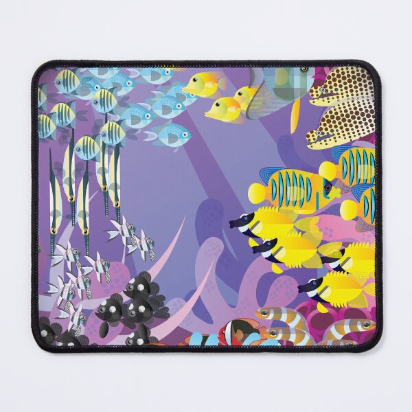 Item preview, Bustling Reef Clock designed and sold by JQuatX.