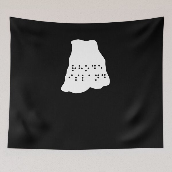 Item preview, RHODE ISLAND State Shape Braille Shirt designed and sold by brizodesign.