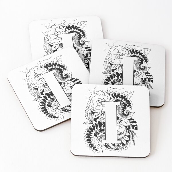 Item preview, Letter I Botanical design designed and sold by ZeborahGrace.