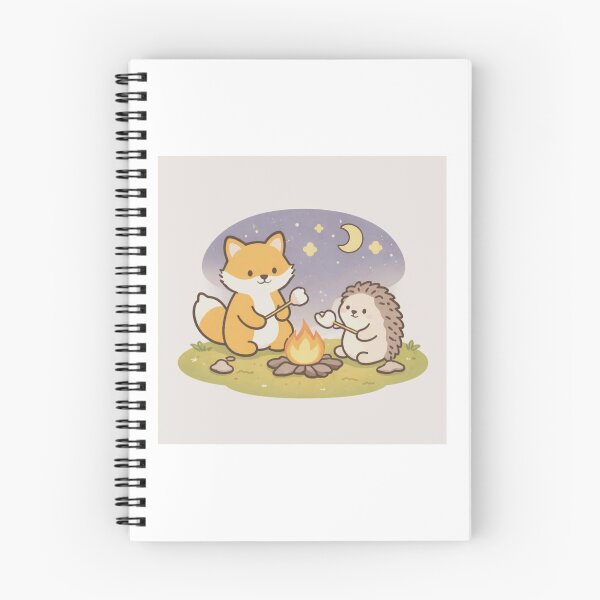 Item preview, Campfire Night with Fox & Hedgehog designed and sold by Meow-Mug.