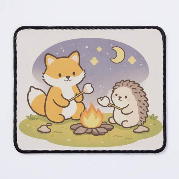 Item preview, Campfire Night with Fox & Hedgehog designed and sold by Meow-Mug.