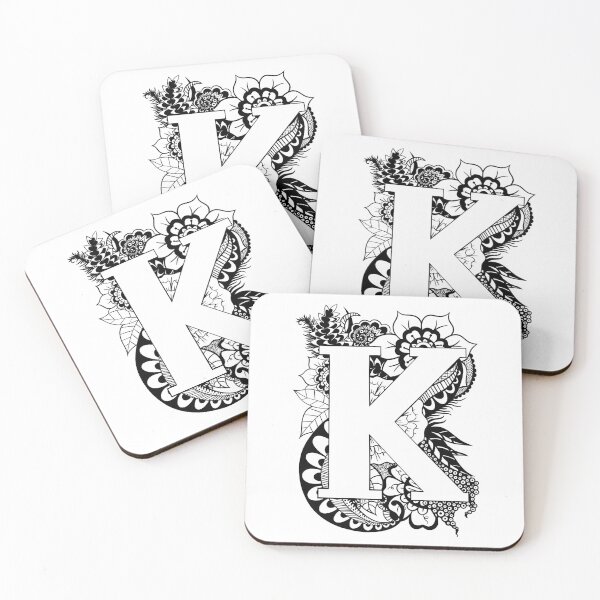 Item preview, Letter K Botanical design designed and sold by ZeborahGrace.