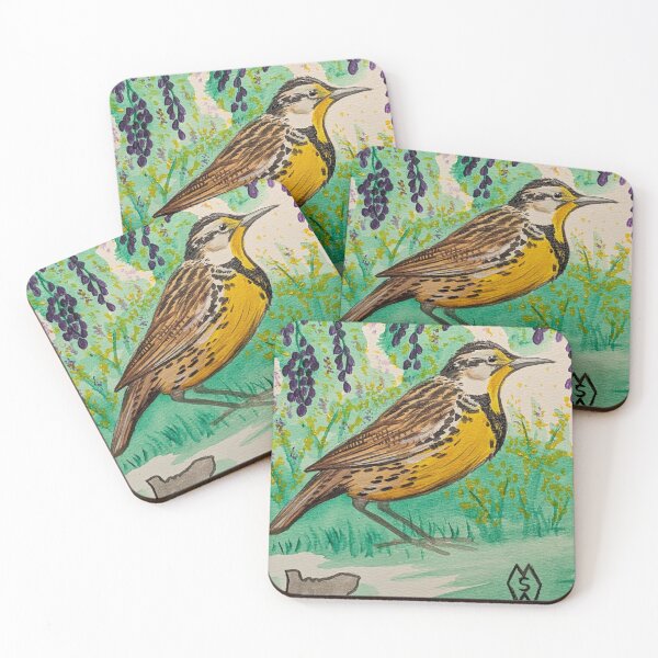 Item preview, Oregon state bird and flower, the meadowlark and Oregon grape designed and sold by Matt Starr Fine Art .