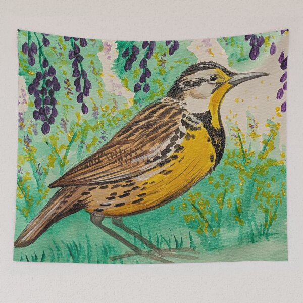 Item preview, Oregon state bird and flower, the meadowlark and Oregon grape designed and sold by Matt Starr Fine Art .