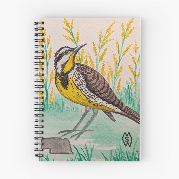 Item preview, Nebraska state bird and flower, the meadowlark and goldenrod designed and sold by Matt Starr Fine Art .