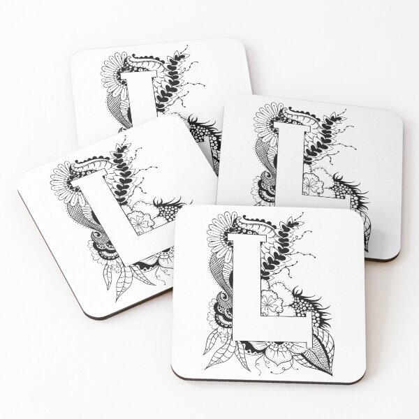 Item preview, Letter L Botanical design designed and sold by ZeborahGrace.