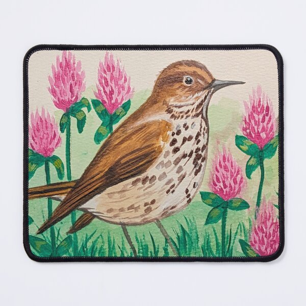 Item preview, Vermont state bird and flower, the hermit thrush and red clover  designed and sold by Matt Starr Fine Art .