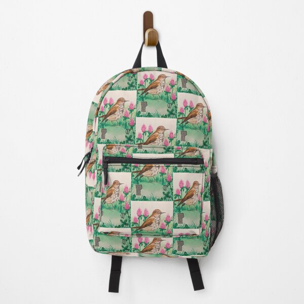 Item preview, Vermont state bird and flower, the hermit thrush and red clover designed and sold by Matt Starr Fine Art .