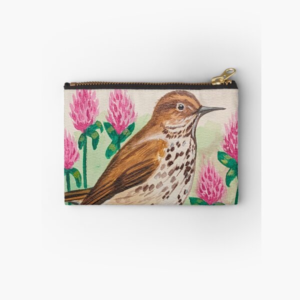 Item preview, Vermont state bird and flower, the hermit thrush and red clover  designed and sold by Matt Starr Fine Art .