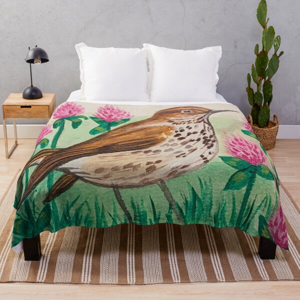 Item preview, Vermont state bird and flower, the hermit thrush and red clover  designed and sold by Matt Starr Fine Art .