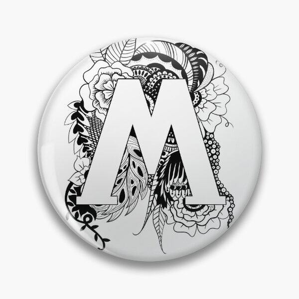 Item preview, Letter M Botanical design designed and sold by ZeborahGrace.