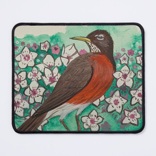 Item preview, Connecticut state bird and flower, the robin and mountain laurel designed and sold by Matt Starr Fine Art .