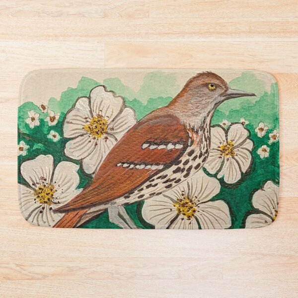 Item preview, Georgia state bird and flower, the brown thrasher and Cherokee rose designed and sold by Matt Starr Fine Art .